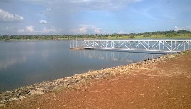  Earth dam constructed by the Ministry