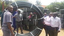 Handover of pipes to six Umbrellas