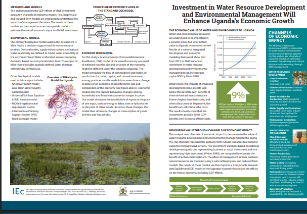Economic Study for Water and Environment Sector-Uganda Factsheet A3