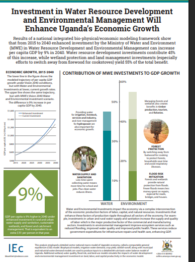 Economic Study for water and environment sector-Uganda Factsheet A4