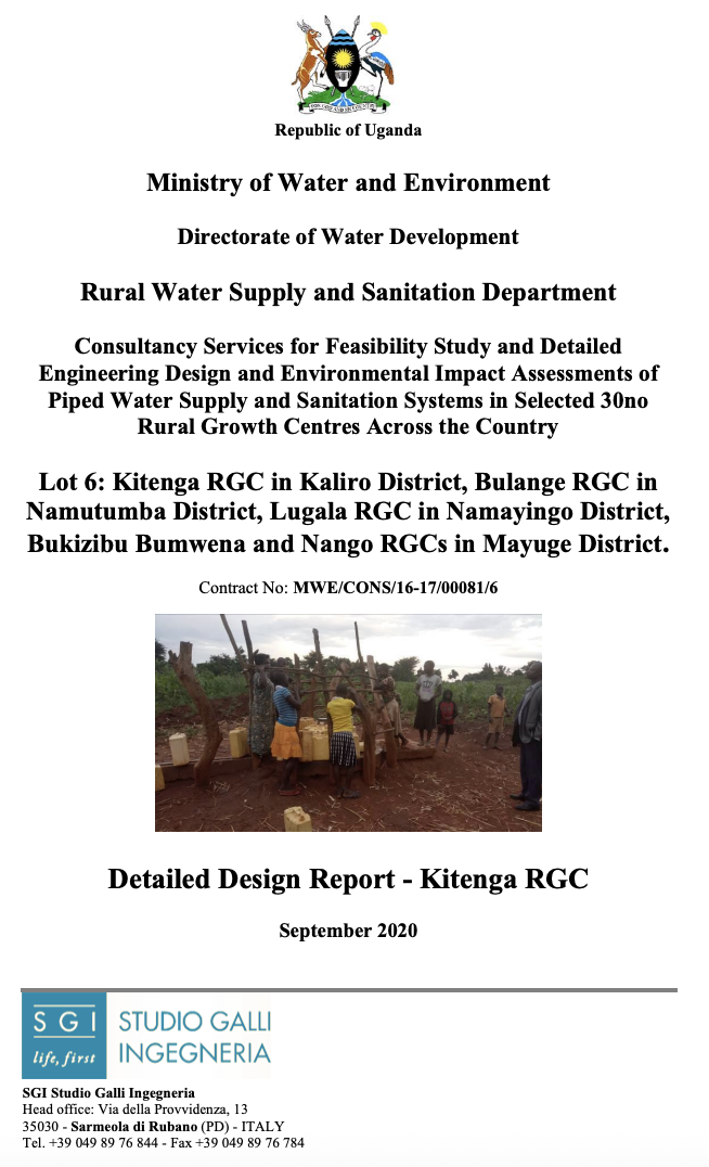 Kitenga Detailed Design Report