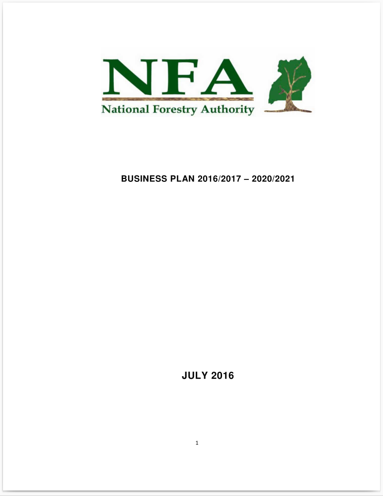 BUSINESS PLAN 2016/2017 – 2020/2021