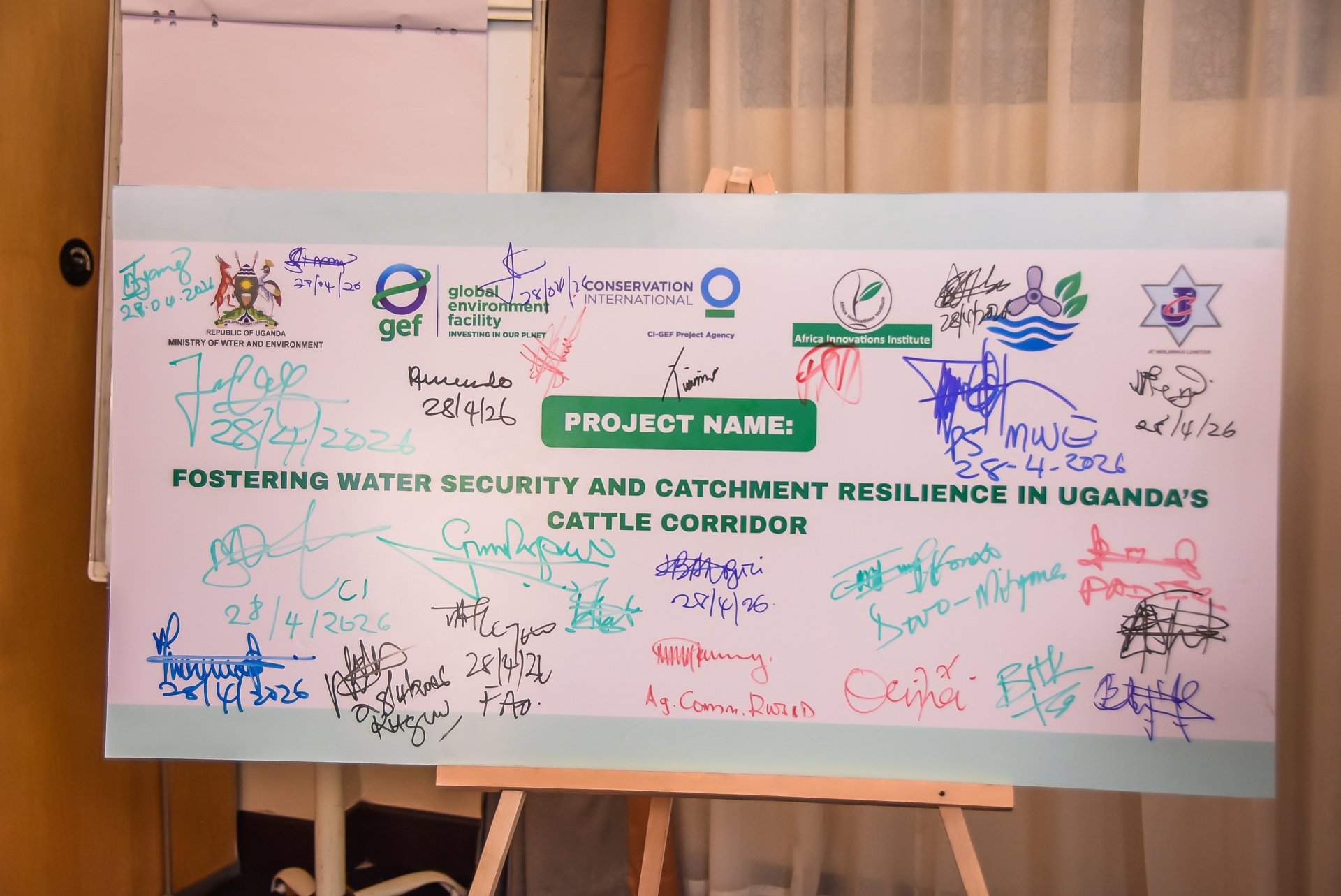 “Fostering Water Security and Catchment Resilience in Uganda’s Cattle Corridor”, Project Launch.