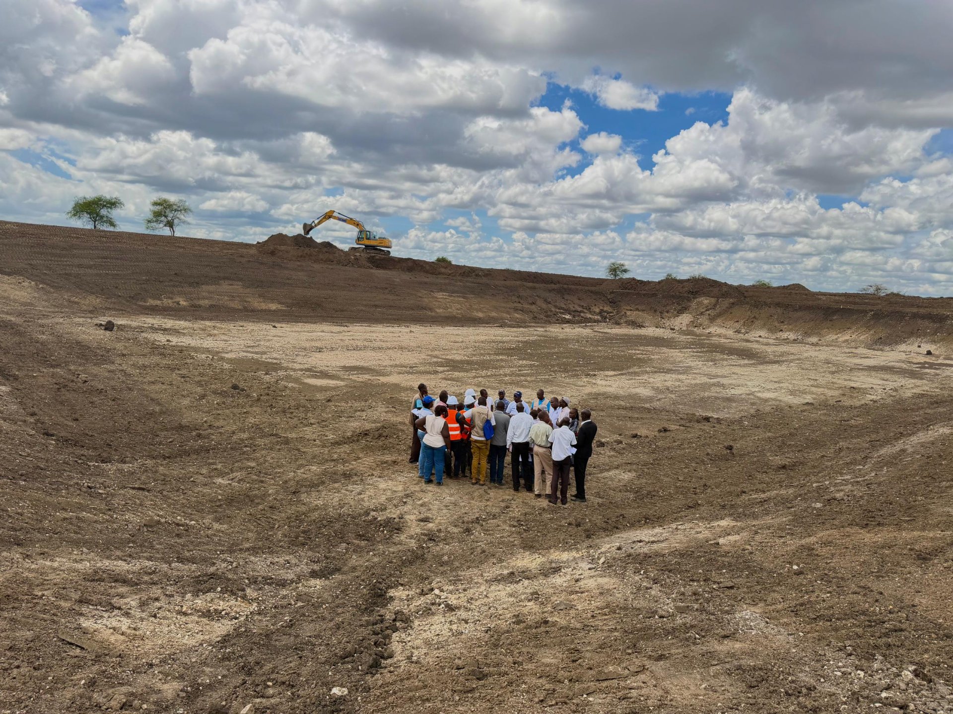 major earthworks on the Naitakiru Valley Tank in Kotido District