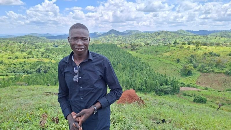 Mr Abidrabo’s restoration efforts on Olaka Hill, Lazebu Parish