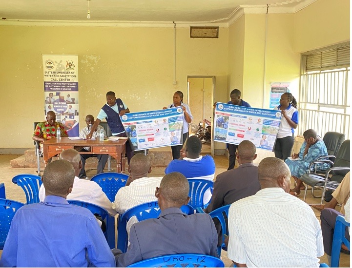 A series of sensitization meetings being carried out in various villages to create awareness about water payments