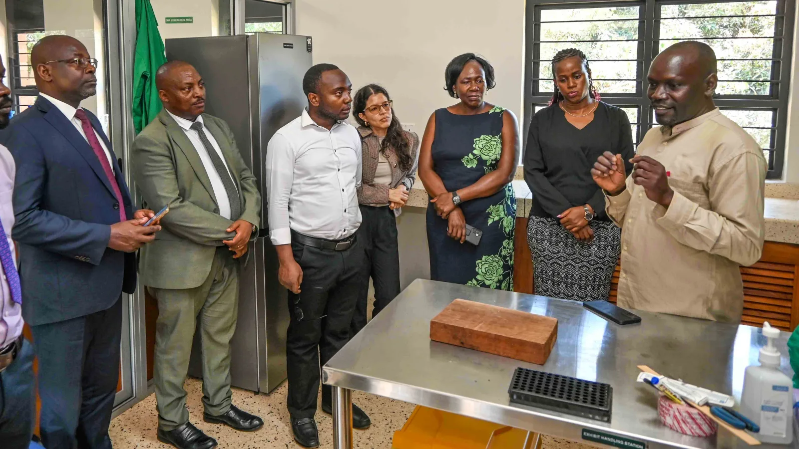 Dr Patrick Ilukol Chiyo Manager National Timber and Wildlife forensic laboratory in Entebbe