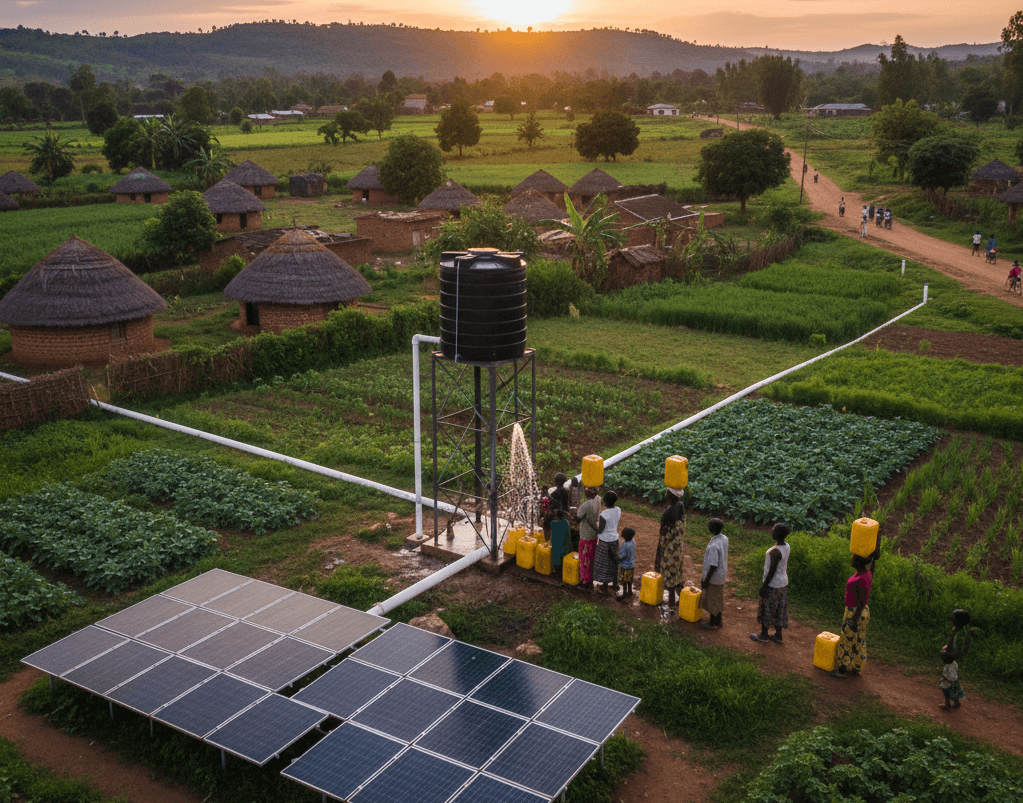 Solar Powered Mini-Piped Water Schemes