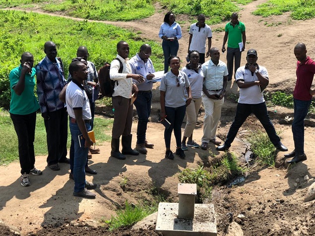  Site meeting in Alere Refugee Settlement in Adjumani District